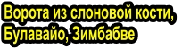 Ворота из слоновой кости,  Булавайо, Зимбабве
